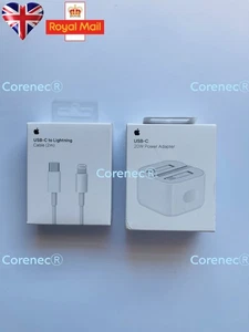 Spina adattatore alimentazione originale 20W USB tipo C UK per Apple iPhone, NUOVO CARICATORE RAPIDO - Foto 1 di 25