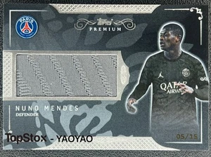 2024  topps PSG premium Nuno Mendes Black And White /15 - Picture 1 of 2