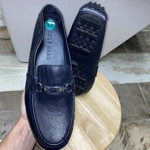 Zapatos Mocasines Cole Haan Hombres 12 US Provincetown Bit Driver Li Azul Marino Guijarro C26630 - Imagen 1 de 15