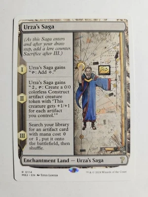 MTG Urza's Saga White Border Mystery Booster 2 MB2 NM Land Magic The Gathering - Image 1 of 2