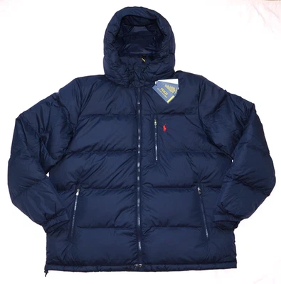 Nuevo Para Hombres 3XB 3X GRANDE Polo Ralph Lauren Gorham Chaqueta de Plumón Con Capucha Azul Marino Abrigo Foto 1 de 3