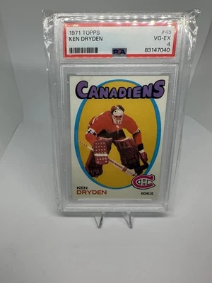 1971 Topps Ken Dryden Rookie RC #45 PSA 4 VG-EX Canadiens HOF Hall of Fame - Image 1 of 4