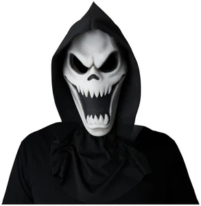 Spectre Haunted Ghost Evil Spirit Horror Adult Mens Costume Light Up 1/2 Mask - Picture 1 of 2