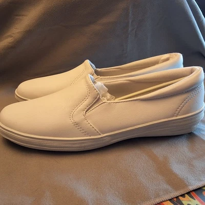 NUEVO EN CAJA 7.5 Alice Blanco Zapatilla Sin Cordones Mujer Zapatos Cómodos Foto 1 de 4
