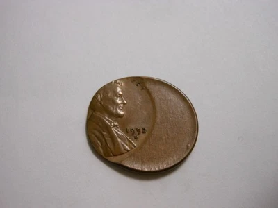 1952-D Struck *** 50% *** off center - Image 1 of 4