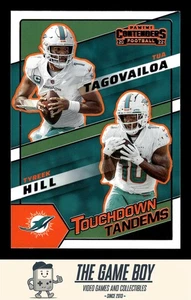 2022 Panini Contenders Touchdown Tandems #TDT-MIA Tagovailoa / Hill - Picture 1 of 2