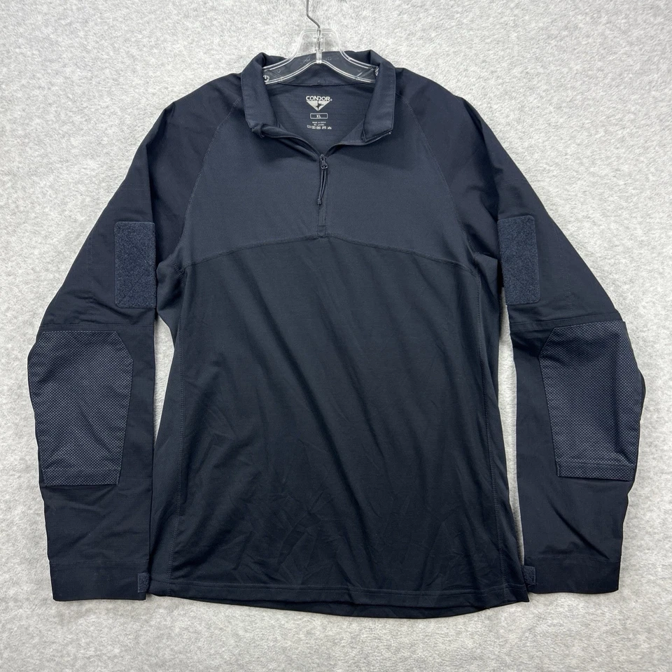 Camisa Condor Para Hombres XL Negra 1/4 Cremallera Combate Táctica Manga Larga Codera Ripstop Foto 1 de 4
