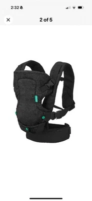 Детская переноска-трансформер Infantino Flip 4 в 1 для 8-32 фунтов 4-позиционная - черная - Изображение 1 из 4