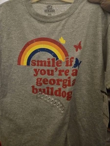 'Smile If You're a GEORGIA BULLDOG Fan' -NCAA-Youth Large Shirt -NWT - Picture 1 of 3