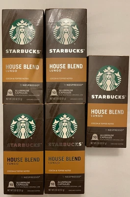 Espresso tostado Starbucks Nespresso 10 House Blend, cápsula de 50 unidades en total Foto 1 de 4