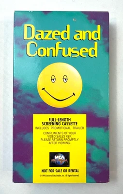 RARE Dazed and Confused VHS 1994 Screener Promo Tape MCA Universal Hard To Find! - Image 1 of 4
