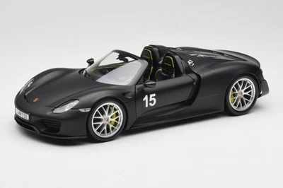 110062444 Porsche 918 Spyder Weissach Package Matt Black Minichamps 1/18 - Photo 1/4