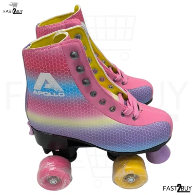 Apollo Disco Roller Dancing Queen Rollschuhe Verstellbar Größe S (31–34) Kinder - Bild 1 von 4