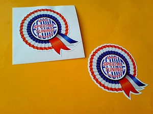 BMC SPECIAL TUNING STICKERS Classic Mini Austin Retro Car 2 x 50mm - Picture 1 of 1