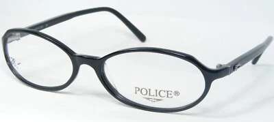 Vintage POLICE 1371 700 BLACK EYEGLASSES GLASSES PLASTIC FRAME 50-15-135mm Italy - Image 1 of 4