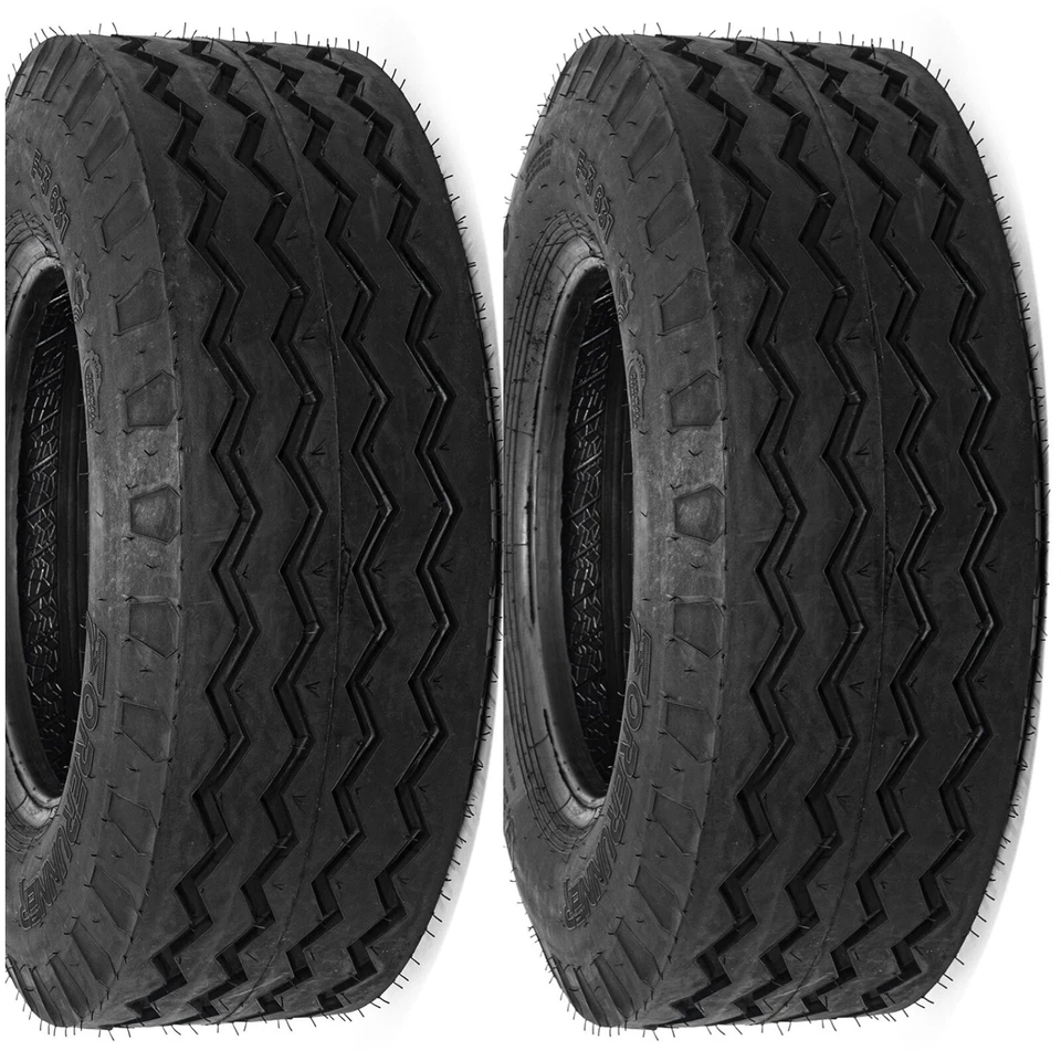 2X 11L-16 Load 12 Ply Farm Implement Tires 11Lx16 Trailer 11L 16 Backhoe tires - Image 1 of 4