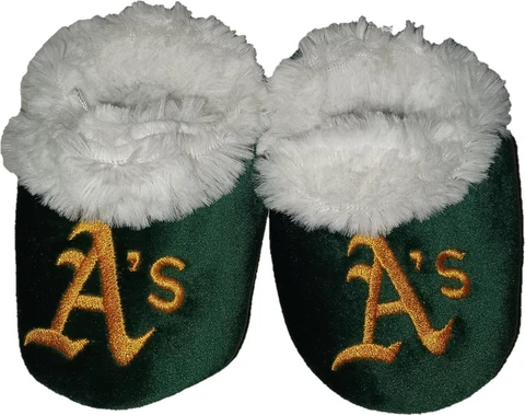 Oakland Athletics Size Medium Baby Bootie Slippers [NEW] MLB Infant Booty Footie Cover