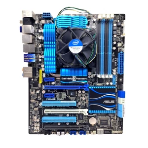 ASUS P8P67 Deluxe Intel ATX Mainboard Sockel 1155 + Core i7 2600 POST in Pics - Picture 1 of 10