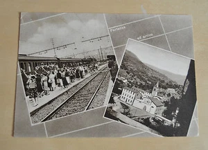 Tarjeta Postal Cuña Garessio Estación de Ferrocarril Tren No Viaggiata Subalpina - Imagen 1 de 1