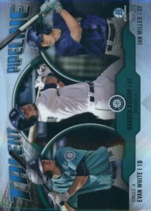 2019 Bowman Chrome Talent Pipeline #TPSEA Ian Miller Evan White Braden Bishop - Picture 1 of 1