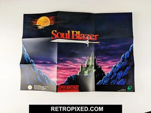 Soul Blazer  - SNES Poster - English - NEW Replacement - Picture 1 of 2