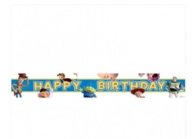 Disney Toy Story Happy Birthday Foil Banner 4.5 Metres  - Image 1 of 3