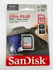 (4) Sandisk SDSDB-064G-A46 SDXC UHS-I Memory Card 64 GB - Picture 1 of 3