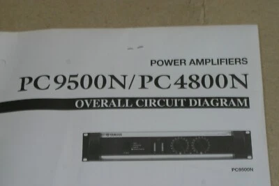 Amplificador de potencia Yamaha PC9500N/PC4800N diagrama de circuito general Foto 1 de 2
