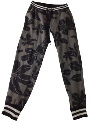 Calça de moletom Rue 21 cinza floral tamanho XS casual cintura elástica  - Imagem 1 de 4