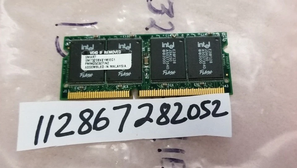 SMART   64MB  FLASH    8x16  4CHIPS 144PIN  SODIMM  17-6969-02 - Image 1 of 1