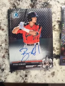 2017 Bowman Chrome Autogrammkarte San Francisco Giants Ryan Howard #CPA-RH - Bild 1 von 1