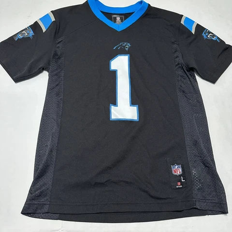 Youth Large 14 16 Panthers NFL Jersey Cam Newton 1 North Carolina Cover