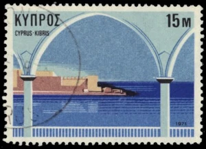 CYPRUS 371 - Tourist Publicity "Arch and Castle" (pb36789) - Picture 1 of 1