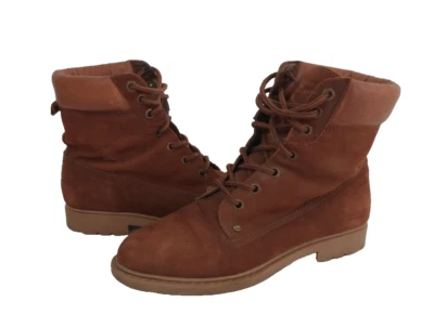 Botines de cuero marrón Dolcis vintage para mujer talla 5,5 (W-201) Foto 1 de 4