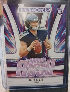 2023 Rookies And Stars Football Will Levis RC Rookie Rush RR-19 Tennessee Titans - Picture 1 of 2
