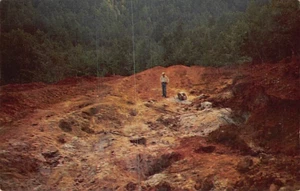 Postcard NC: Ruby & Sapphire Mine, Franklin, North Carolina, 1950's, Unposted - Picture 1 of 2
