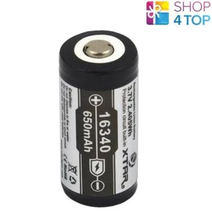 Xtar 16340 Protected Battery Rechargeable 3.7V Li-Ion Lithium 650 mAh NEW - Picture 1 of 3