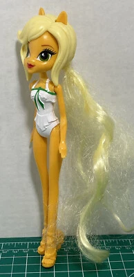 Maiô My Little Pony Equestria boneca cabelo loiro 9 polegadas cavalo Stella Hasbro - Imagem 1 de 4