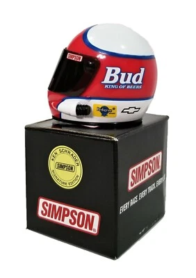 Simpson Signature Edition Ken Schrader Mini Race Helmet Budweiser NASCAR ARCA - Image 1 of 4