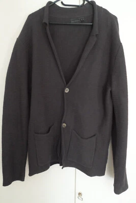 Herren legeres Strick Sakko Gr. 52 54 L anthrazit grau - Bild 1 von 2