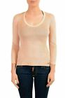 Just Cavalli Women's Blush Pink Suede Effect 3/4 Sleeve Top Us S It 40