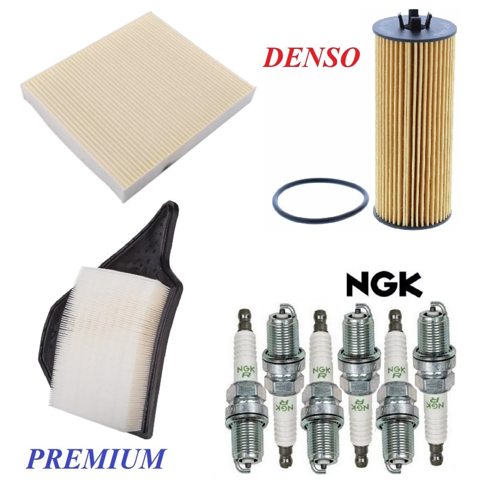 Tune Up Kit Filters Spark Plugs For CHRYSLER TOWN & COUNTRY V6; 3.6L 2011-2013 - Image 1 of 1