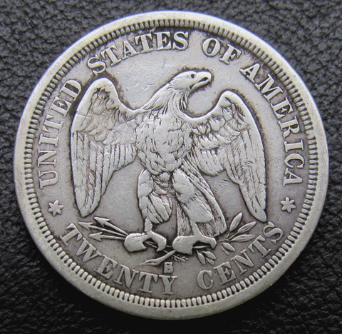 1875-S SILVER TWENTY-CENT PIECE, FINE  ~  PARTICULARLY NICE EXAMPLE OF THE GRADE Cover