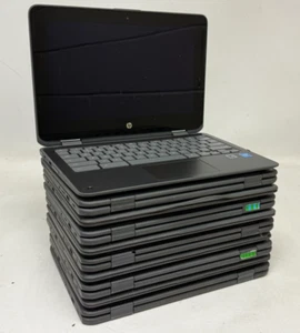 HP Chromebook x360 11 G1 EE 2in1 (N3350/N3450 - 4GB - 32GB Storage) Lot of 10 - Picture 1 of 16