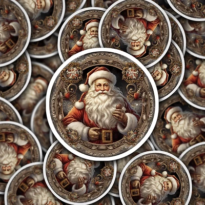 TWEED & CO. Santa Claus Vinyl Sticker - Bring the Magic of Christmas Anywhere