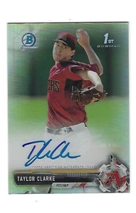 Taylor Clarke 2017 Bowman Chrome Autograph Ref. Card # CPA-TC, # 256 / # 499. - Picture 1 of 2