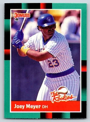 Joey Meyer Milwaukee Brewers 1988 Donruss The Rookies #38 20117 - Image 1 of 2