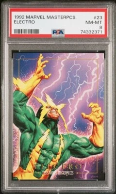 Marvel Masterpieces #23 Electro 1992 PSA 8 ¡Casi nuevo-como nuevo! Foto 1 de 2