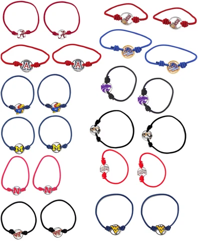 hair tie stretch bracelet NCAA PICK YOUR TEAM Cover