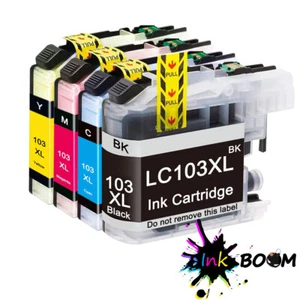 4 cartuchos de tinta para Brother LC103 MFC-J4510DW MFC-J650DW MFC-J4710DW J285DW - Imagen 1 de 1